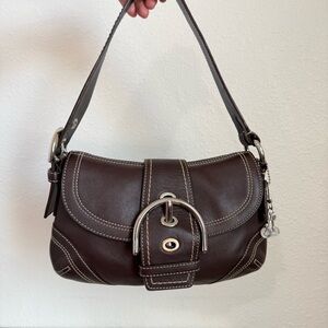 Vintage Coach Soho shoulder bag chocolate brown